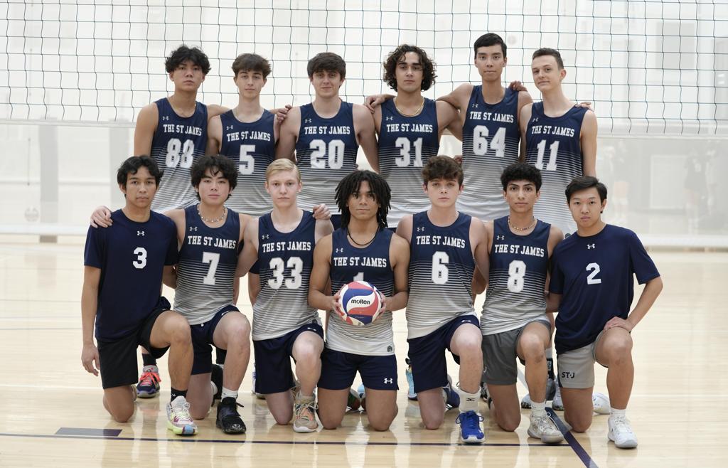 The St. James Boys 17 N The St. James Volleyball