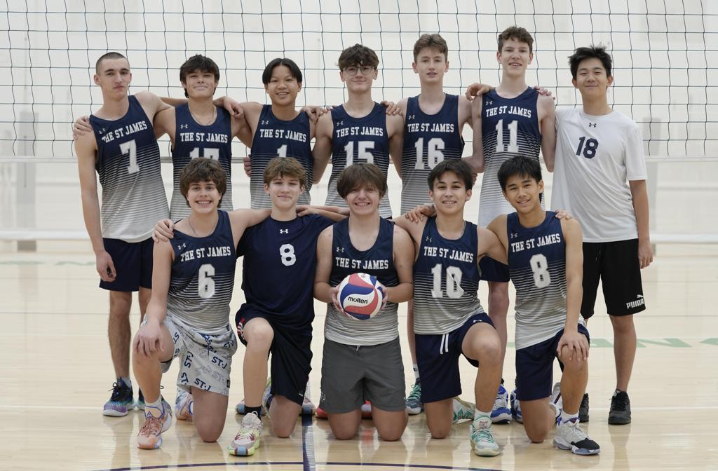 The St. James Boys 15 N The St. James Volleyball